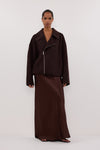 ELAINE DARK CHOC WOOL JACKET