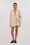 FRANKIE OAT OVERSIZED TWEED BOYFRIEND BLAZER